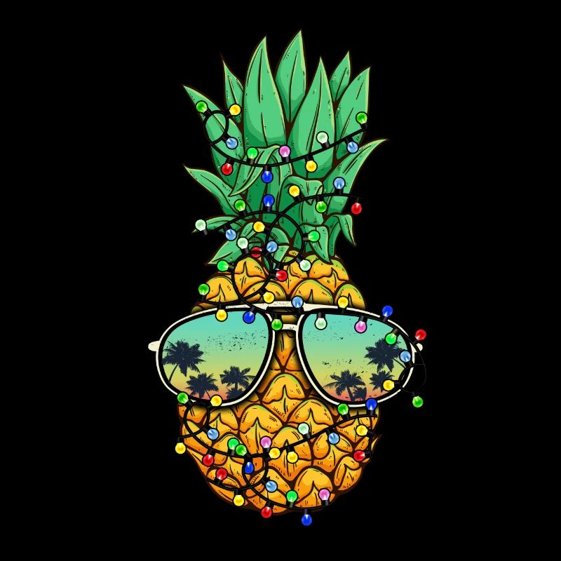 Pineapple Christmas Tree Christmas Lights Hawaii