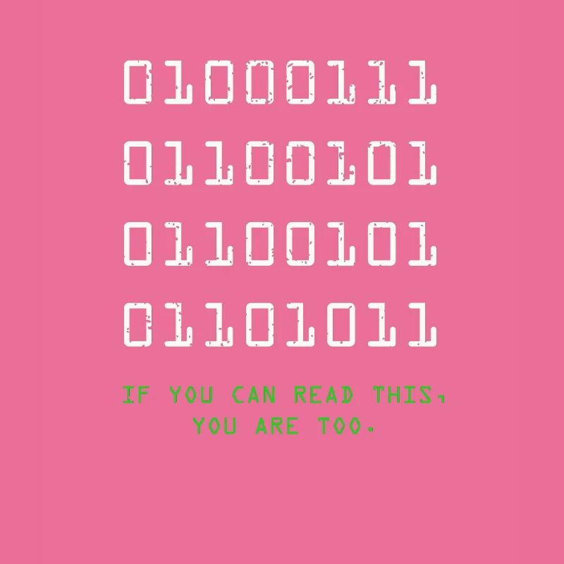 Geek Computer Nerd Binary Code IT Drôle programmeur