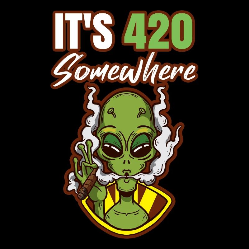 C’est 420 Somewhere Cannabis Weed Smoking THC Ganja