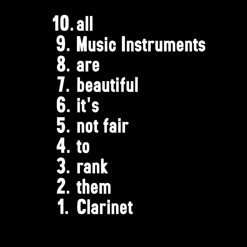 Funny Musician Quotes Clarinet Player Gift