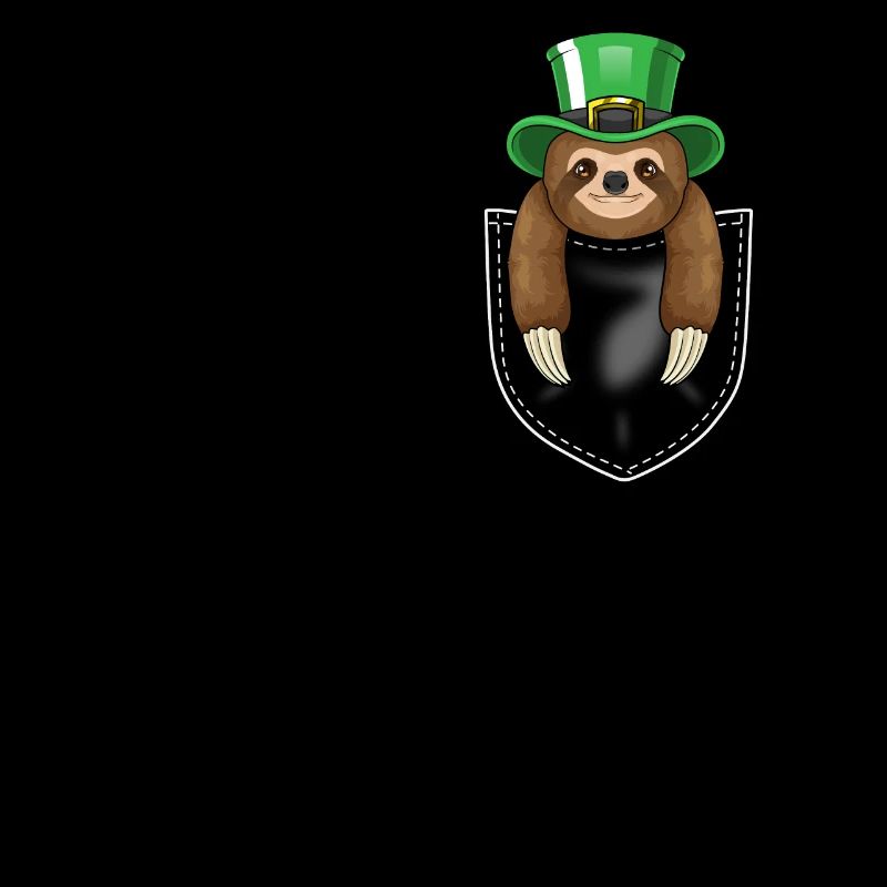 funny St. Paddy's Day sloth lover irish party gift