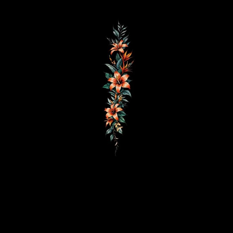 Vertikale Lilienblüte