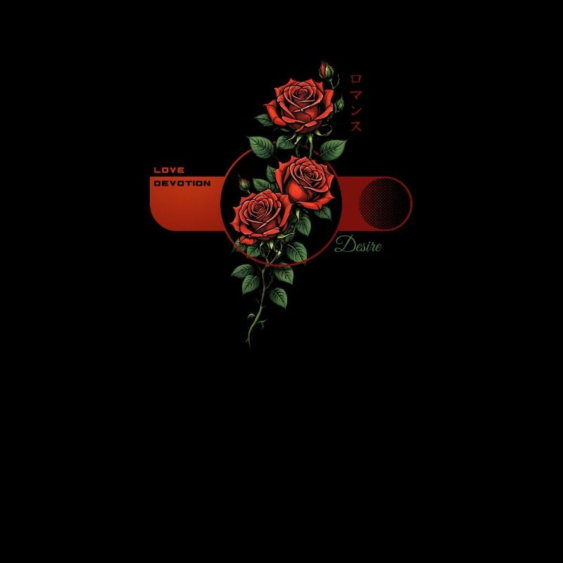 Désir romantique de rose