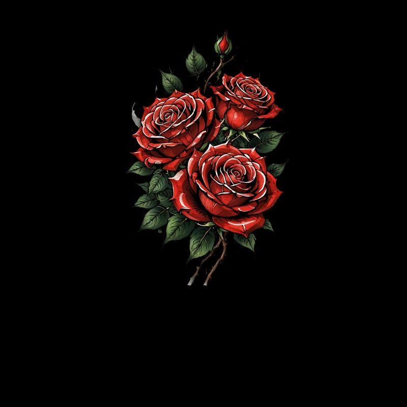 Purpurrotes Rosen-Trio