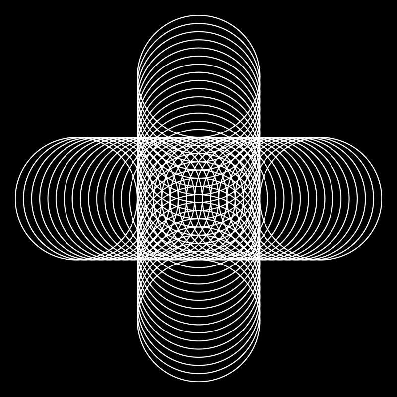 Four Circles / weiß