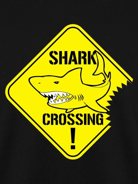 Shark Crossing Warnzeichen