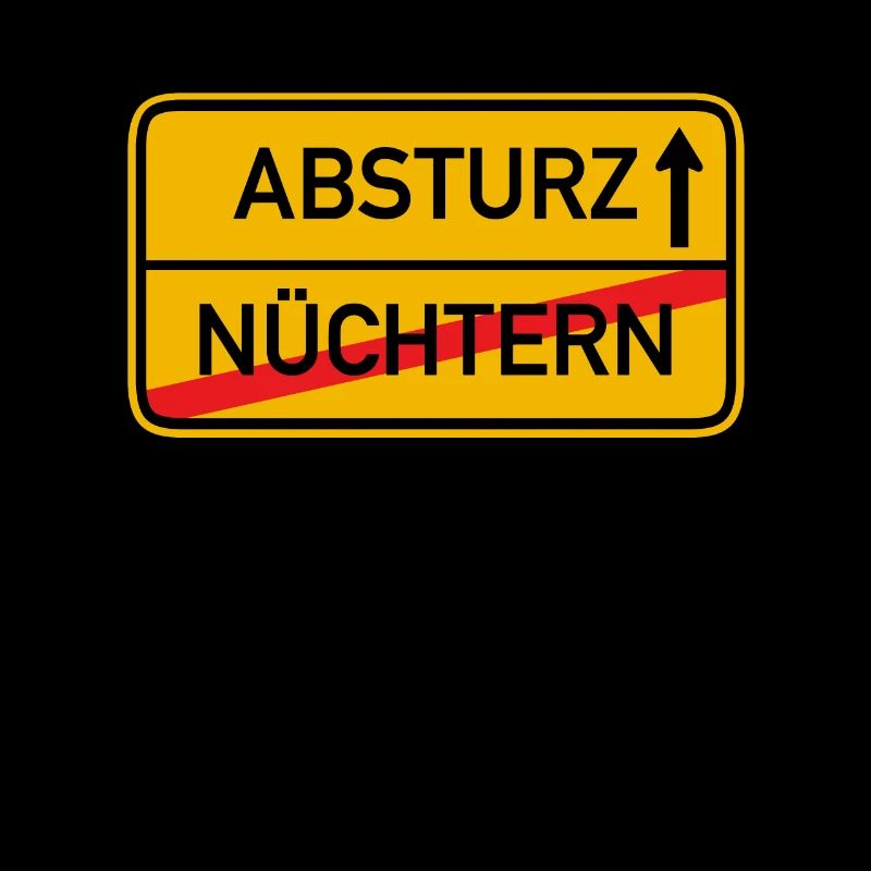 Absturz Funshirt als cooles Trinkshirt