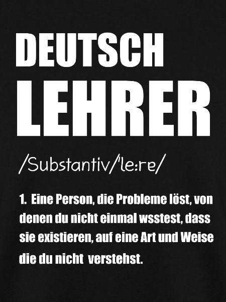 Deutschlehrer Deutsch Lehrer Geschenk