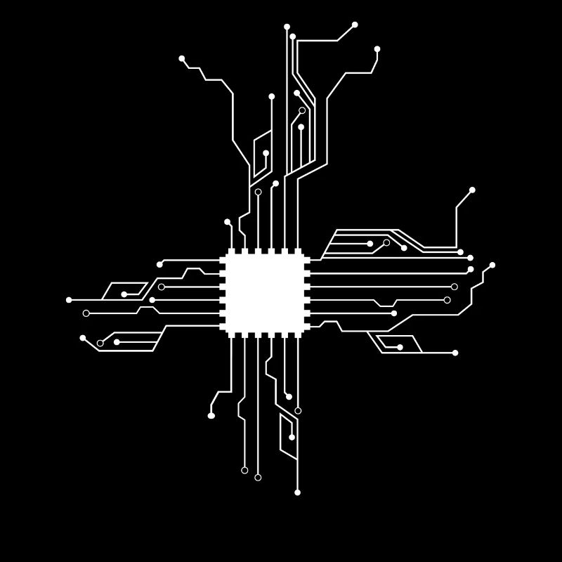 Heart of technology nerd life computer IT processor