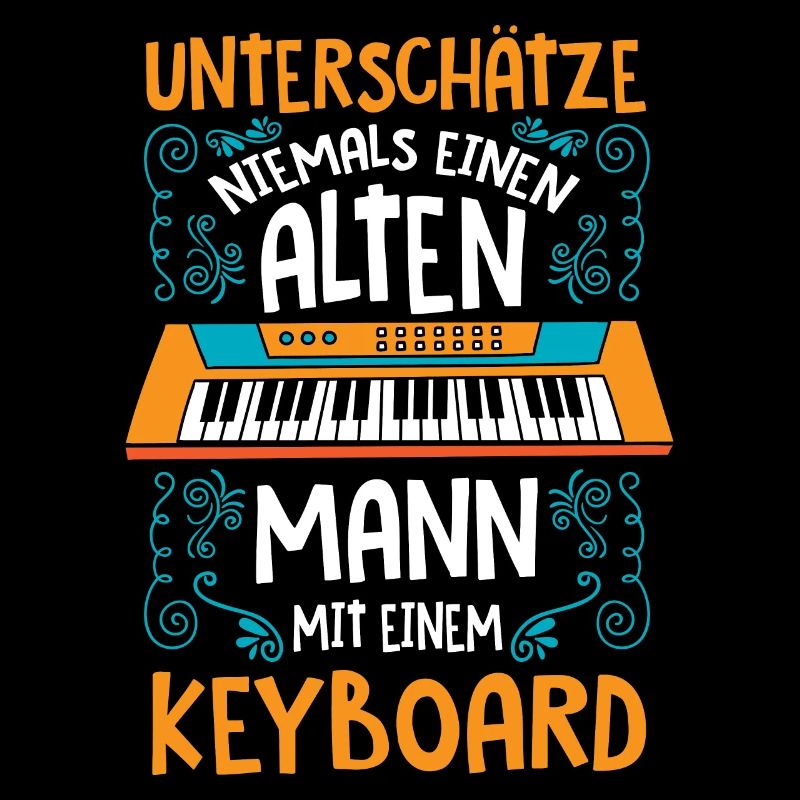 Keyboard Synthesizer Keyboarder Alter Mann
