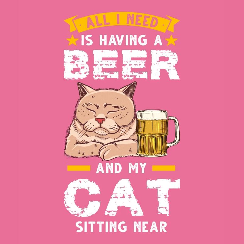 Bier & Katze Bierkatze Geschenk