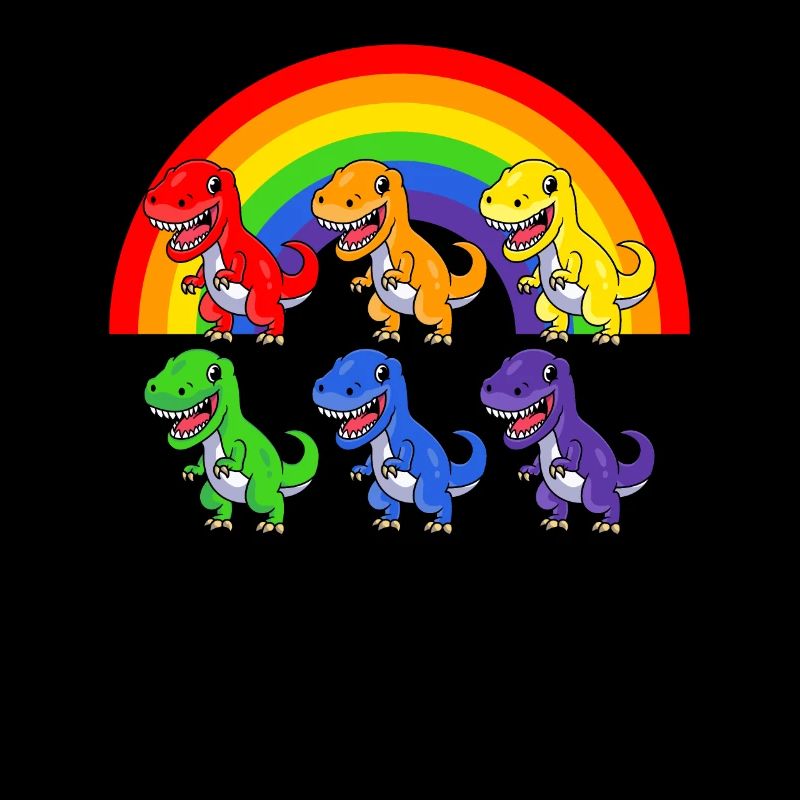 LGBT Rainbow Dinosaurs Pride T-Rex Gift