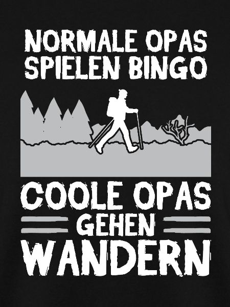 Wanderer Opa Bergsteiger Geschenk