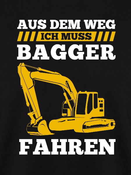 Bagger Bauplatz Baggerführer Geschenk