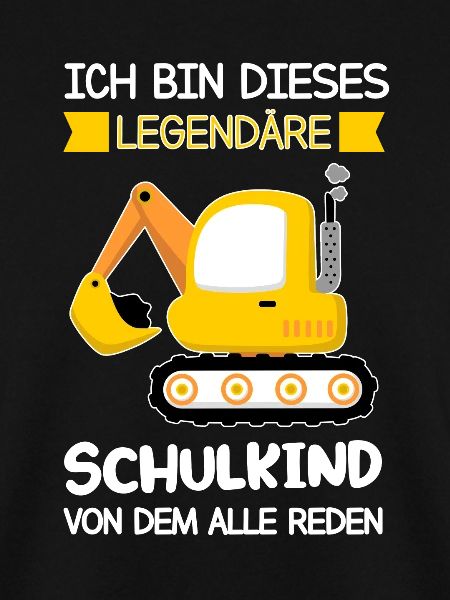 Schulkind Bagger Einschulung Geschenk