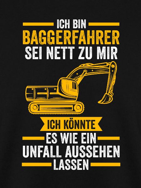 Baggerfahrer Job Baumaschine Geschenk
