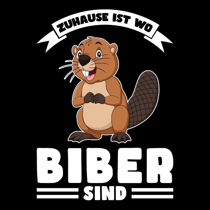 Tiere Bieber Biebern Geschenk