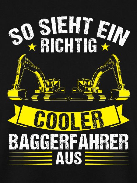 Baggerfahrer Beruf Lader Geschenk
