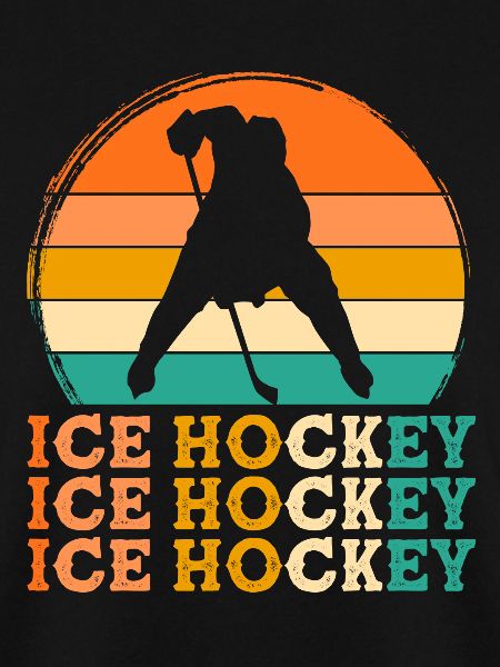 Eishockeyspieler Retro-Design Eishockeyspieler Ges