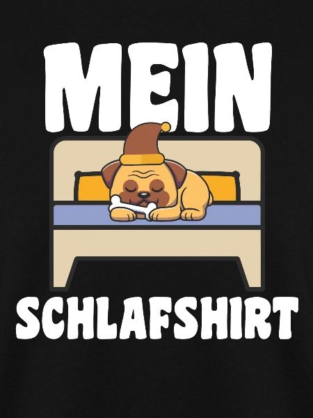 Schlafanzug Mops Schlafen Geschenk