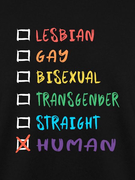 Mensch Regenbogenfarben