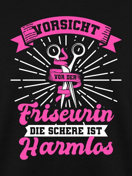 Friseurin Schere