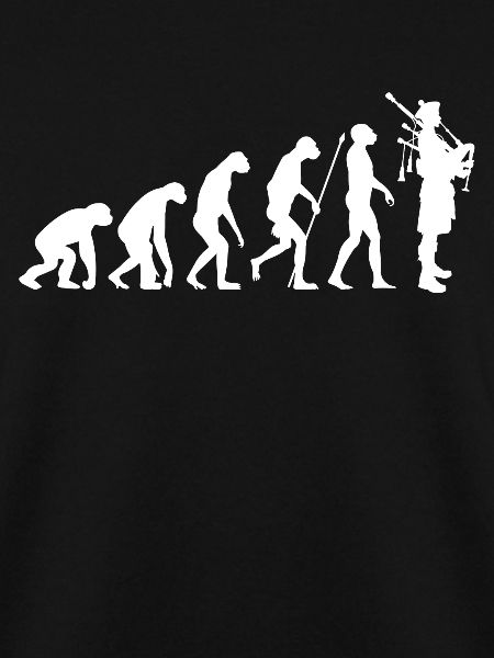 Dudelsack Evolution Dudelsackspieler Schottland