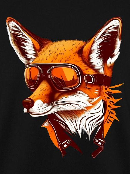 Fuchs mit Fliegerbrille