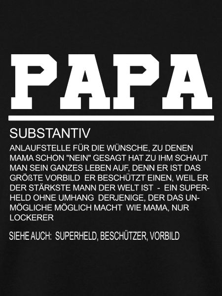 Papa Definition Väter Geschenk