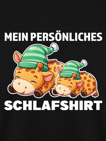 Schlafshirt Giraffe Schlafanzug Geschenk