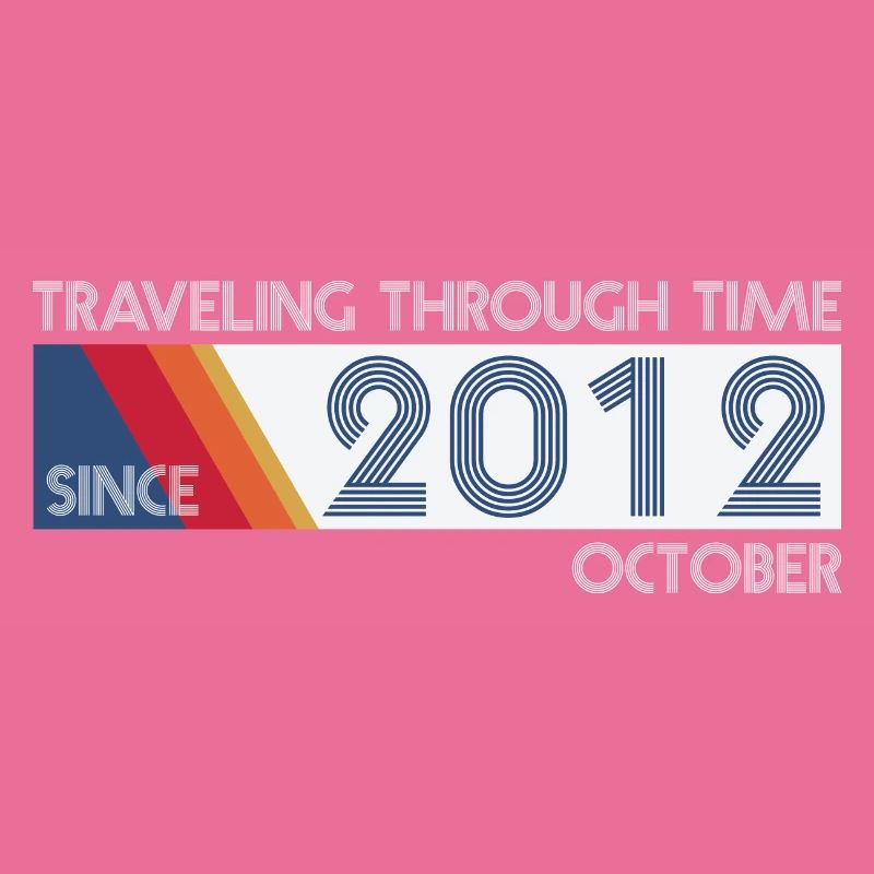 Funny Zeitreise Geburtstags Design October 2012