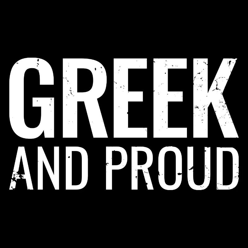 Grec et fière Grèce Grec Grec