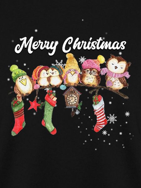 Frohe Weihnachten Eule