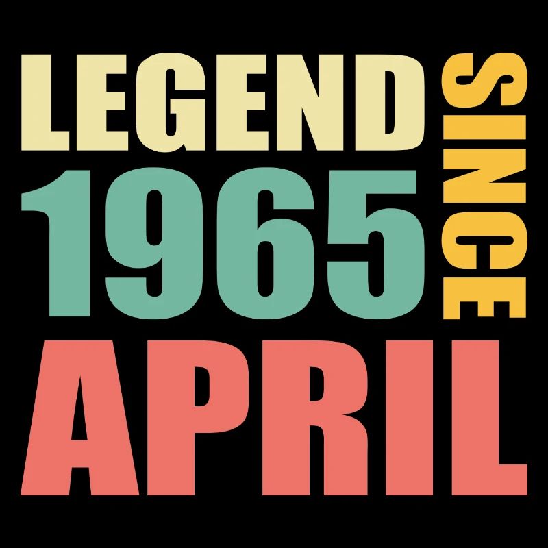 58e anniversaire Avril Né en 1965 Idée cadeau