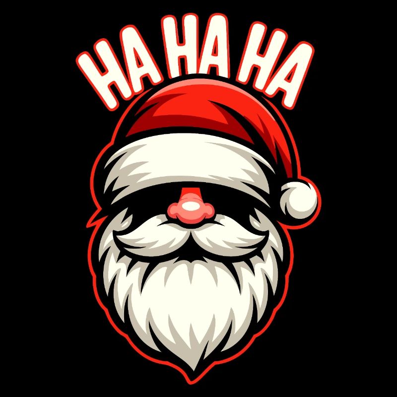 Santa Laugh HAHA Design