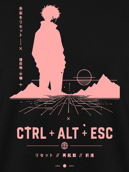 Retro Tastatur Silhouette Vaporwave