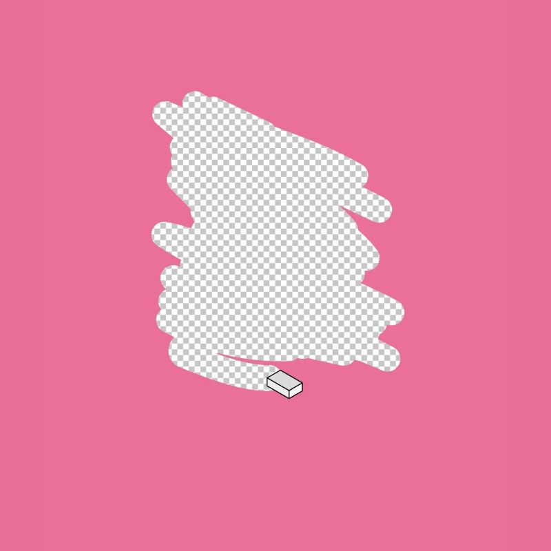 Eraser transparency