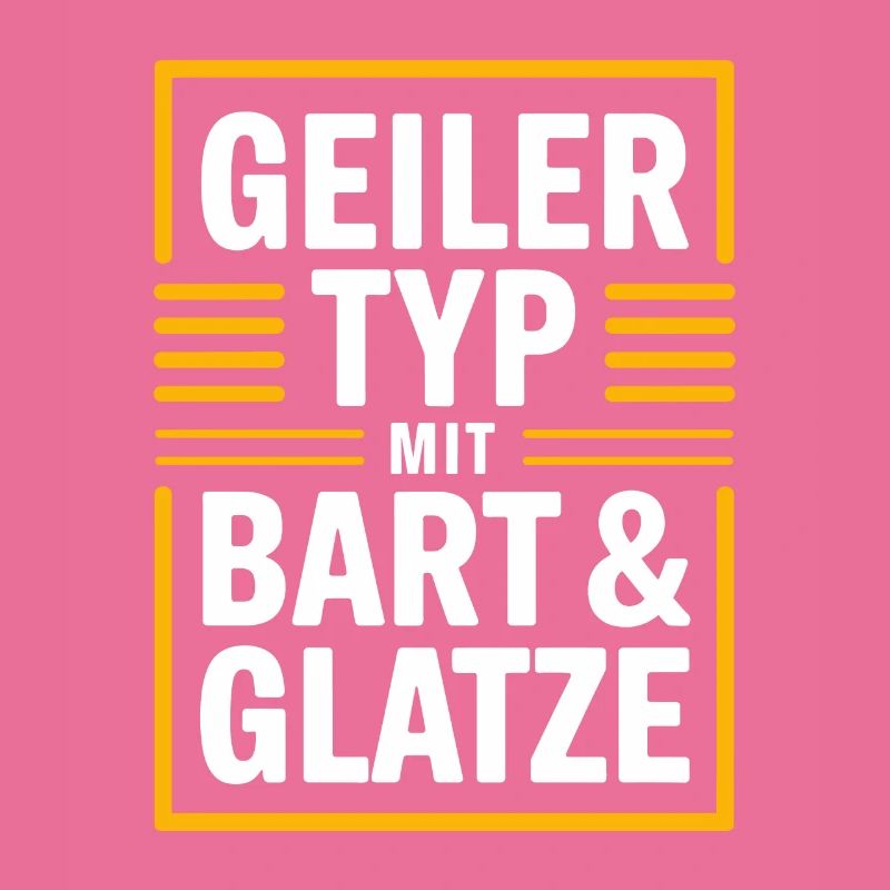 Typ mit Bart und Glatze, Männer Haarausfall Glatze