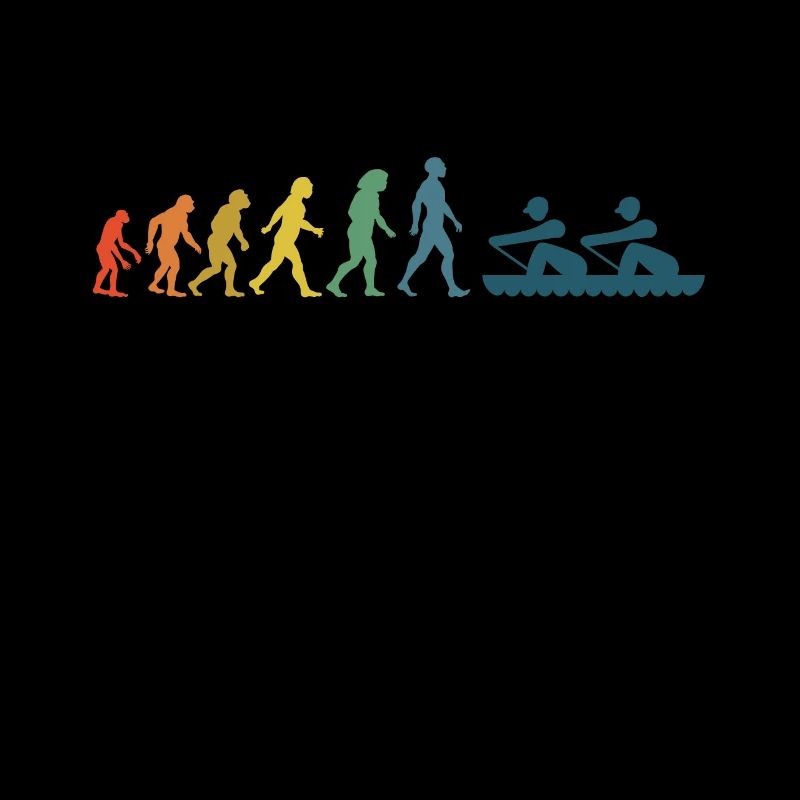 Rudern Evolution Ruderer Ruderboot Vintage