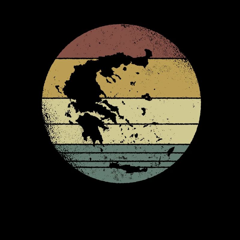 Grèce Drapeau Grec Vintage Grec