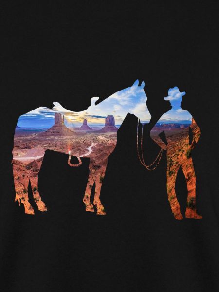 cowboy in der Steppe