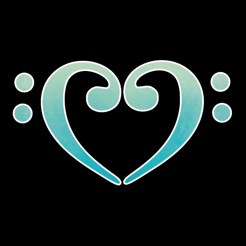 Clé de basse coeur
