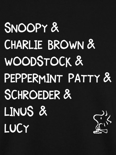 Peanuts Design Mit Figurenübersicht