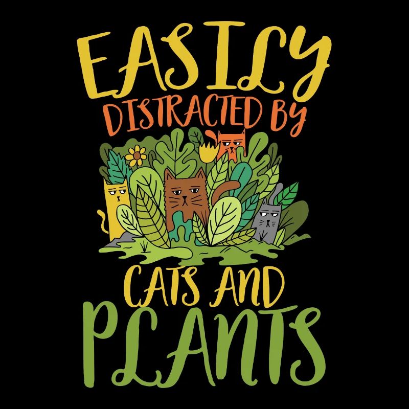 Chats et plantes