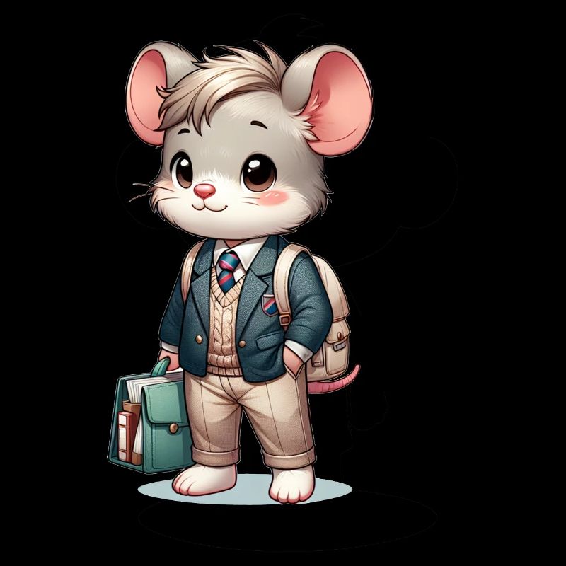 Cute Schoolboy Mouse