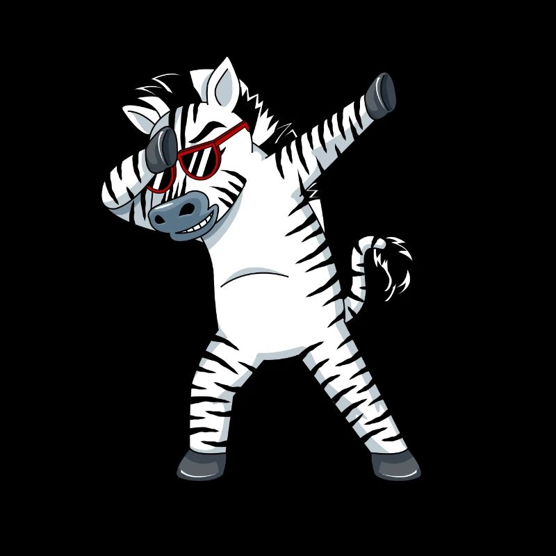Dabbing Zebra Funny Dab Dance Gift Birthday