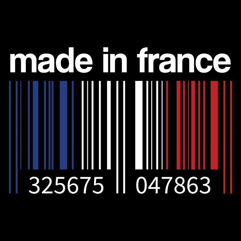 Frankreich Flagge Barcode Made in France Paris