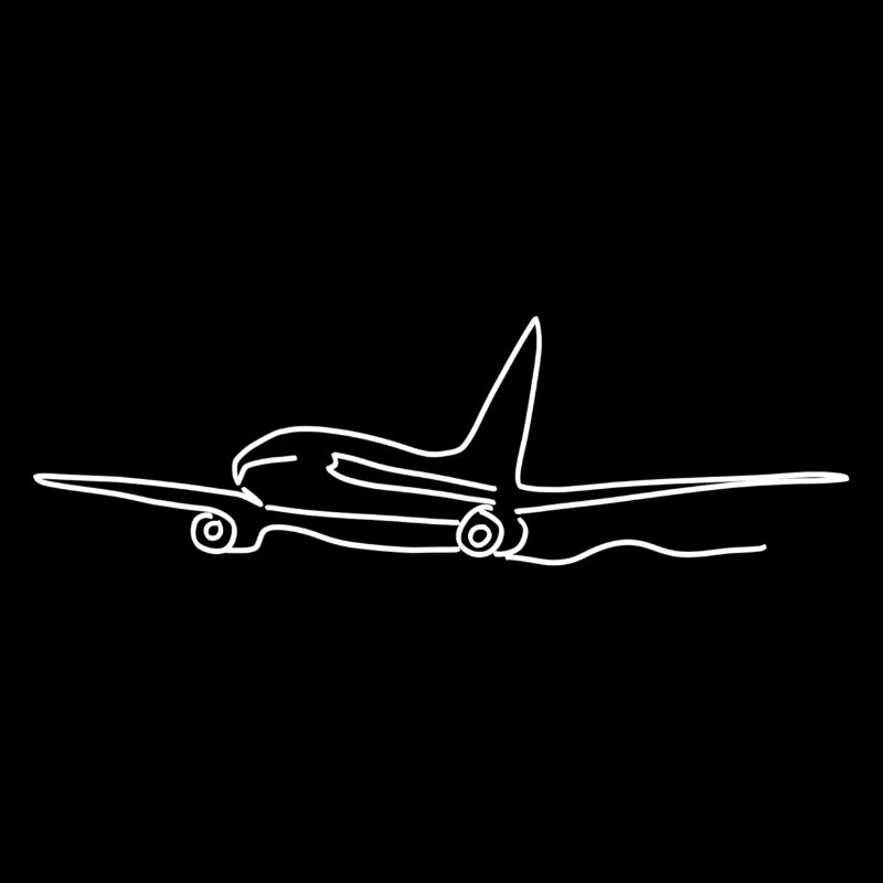 Flugzeug Lineart