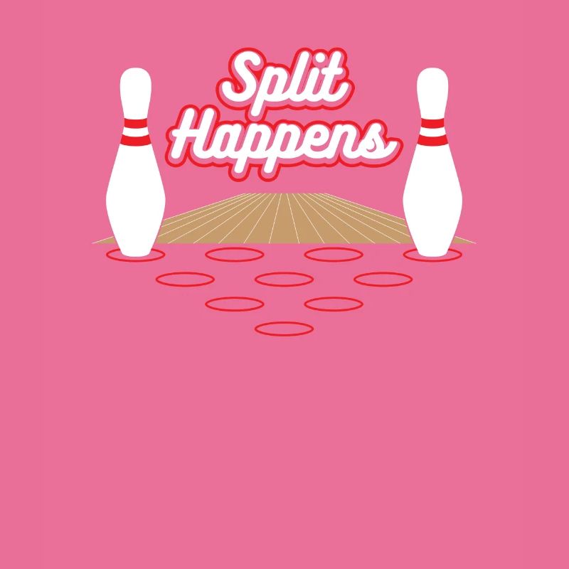 Bowling Tshirt Geschenk Bowling Fans Freunde Split