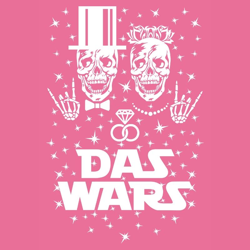 05 Skulls DAS WARS Bride Groom Wedding Rings